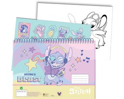 Disney Lilo en Stitch Blast A/4 Spiraal Schetsboek met Stickers, 40 Pagina's