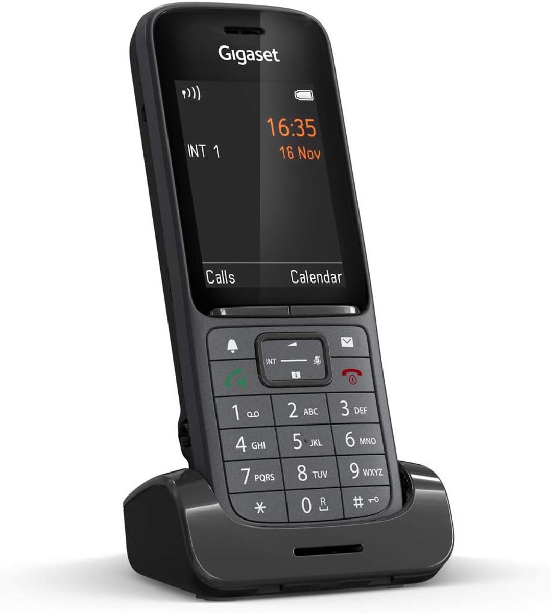 Draadloze DECT Telefoon met Nummerweergave (CLIP) - Analoge Vaste Telefoon in Antraciet