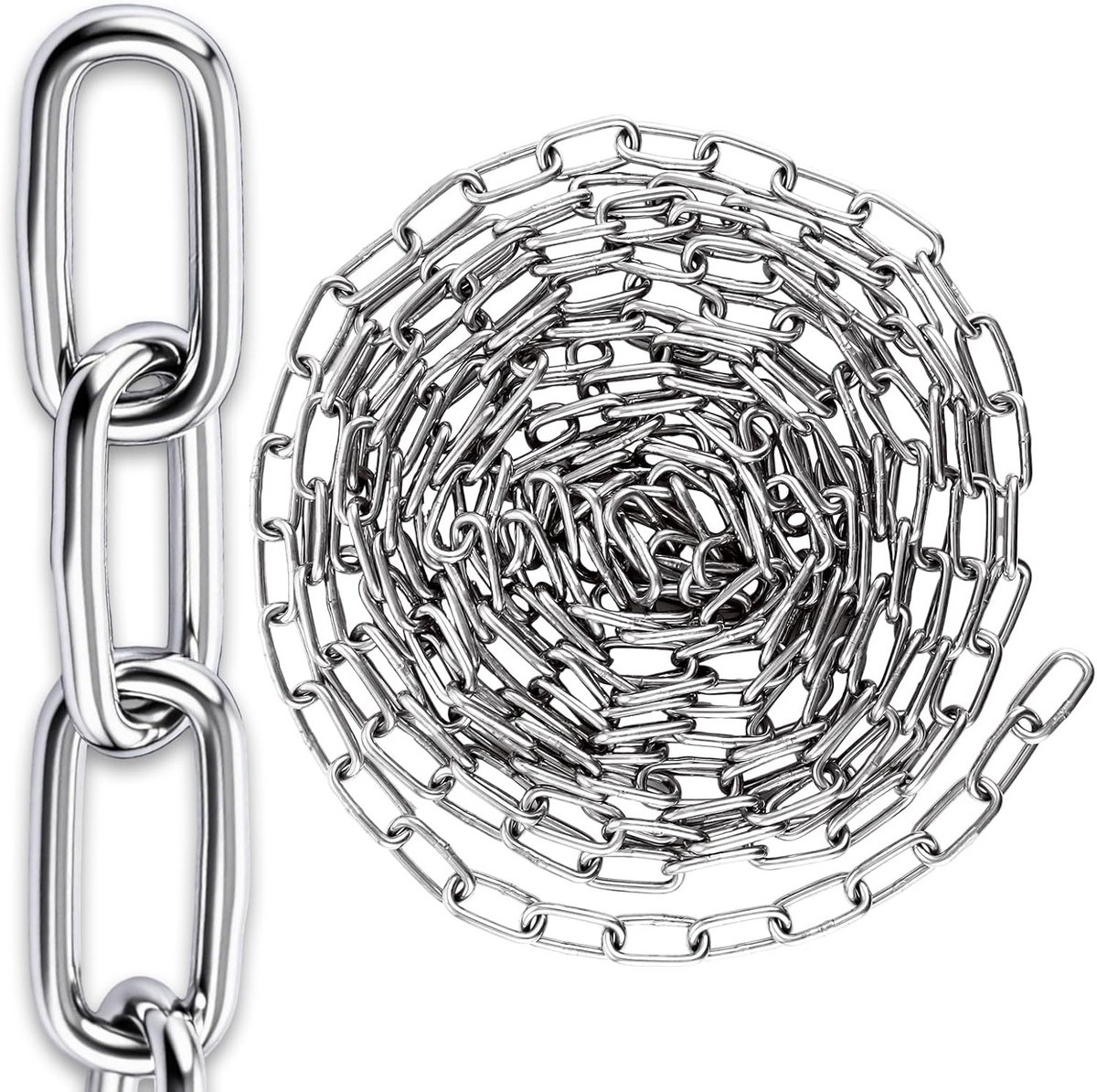 Roestvrijstalen Ketting 6 Meter Lengte 4mm Dik