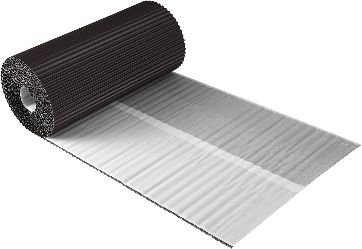 Geplooid Aluminium Muuraansluitband 30 cm x 5 m voor Dak en Schoorsteen Afdichting