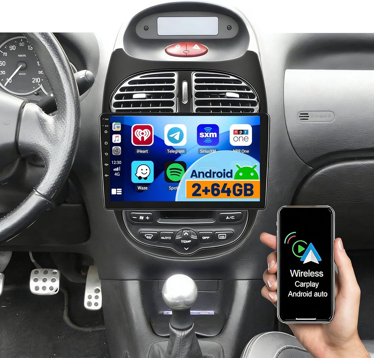 Android Autoradio Navigatie voor Peugeot 206/206CC en Citroen C2 (2001-2016)