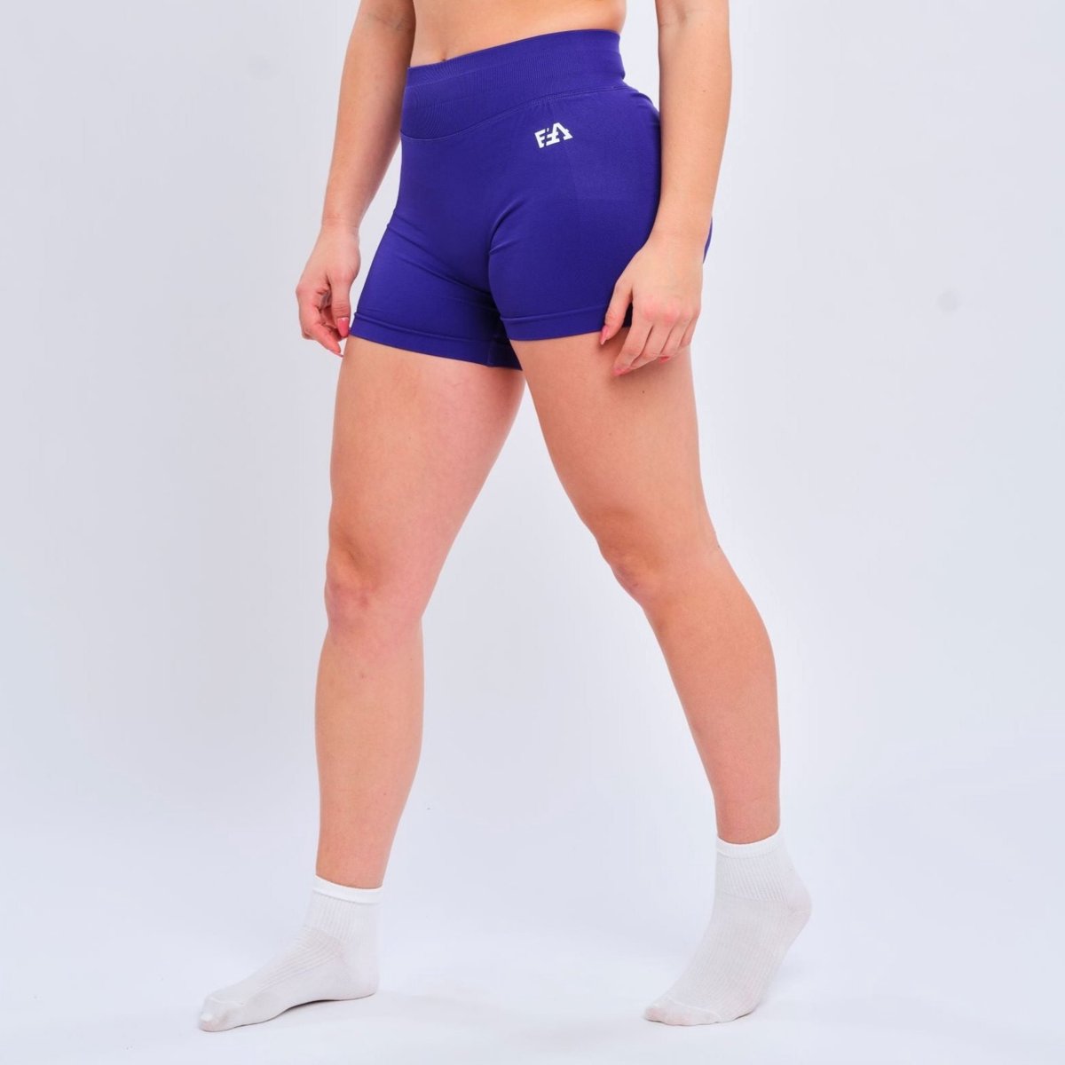 Euphoria Fitness Shorts - Dames - Sportkleding Dames - Sportbroek Dames - Yoga Broek Dames - Paars - Maat L