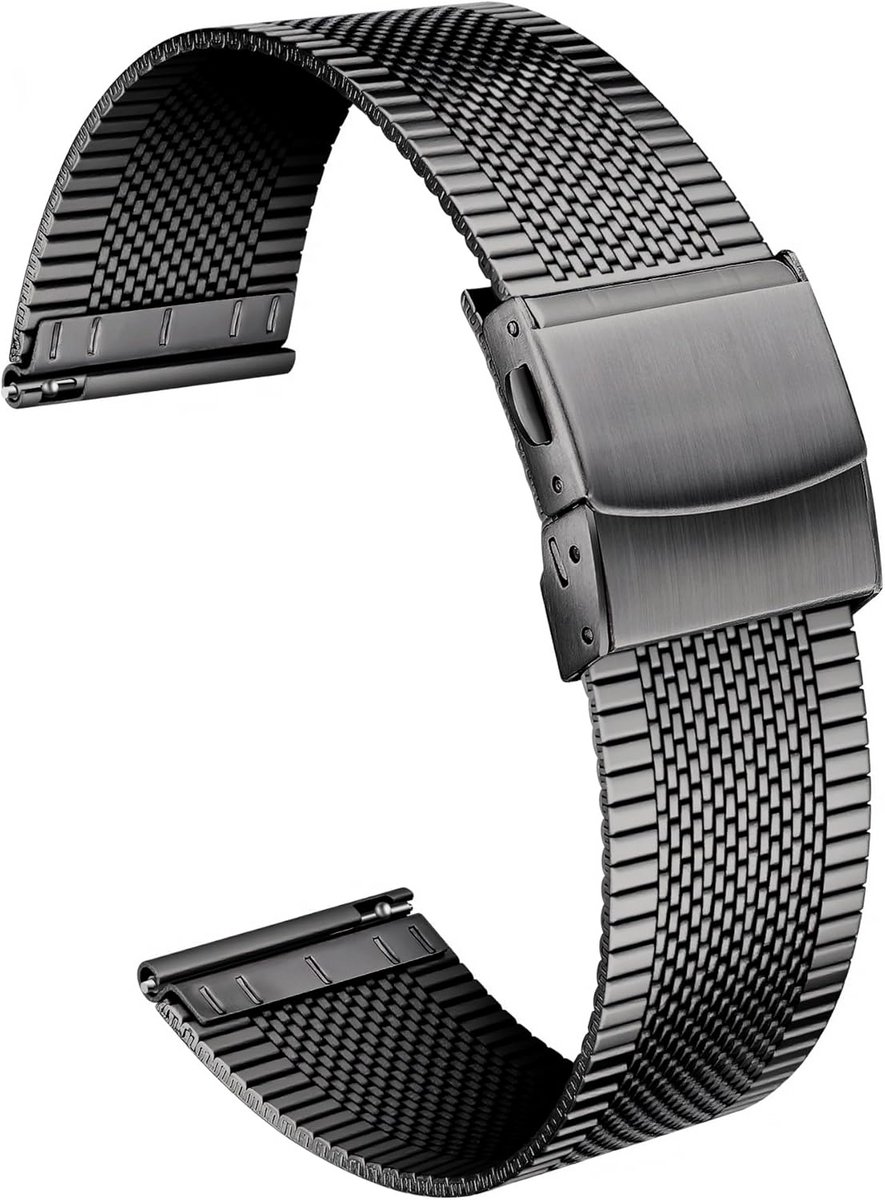 RVS Horlogeband Universeel 12mm tot 22mm Metalen Band Ultra-dun Snel Verwisselbaar