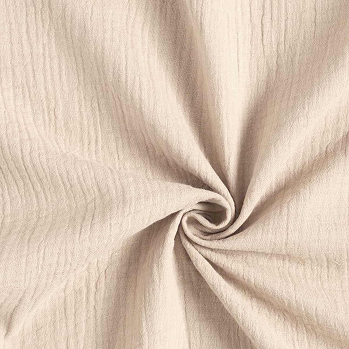 Craft Loom - Katoenen gaasstof, beige, hoge kwaliteit - Zandkleurig