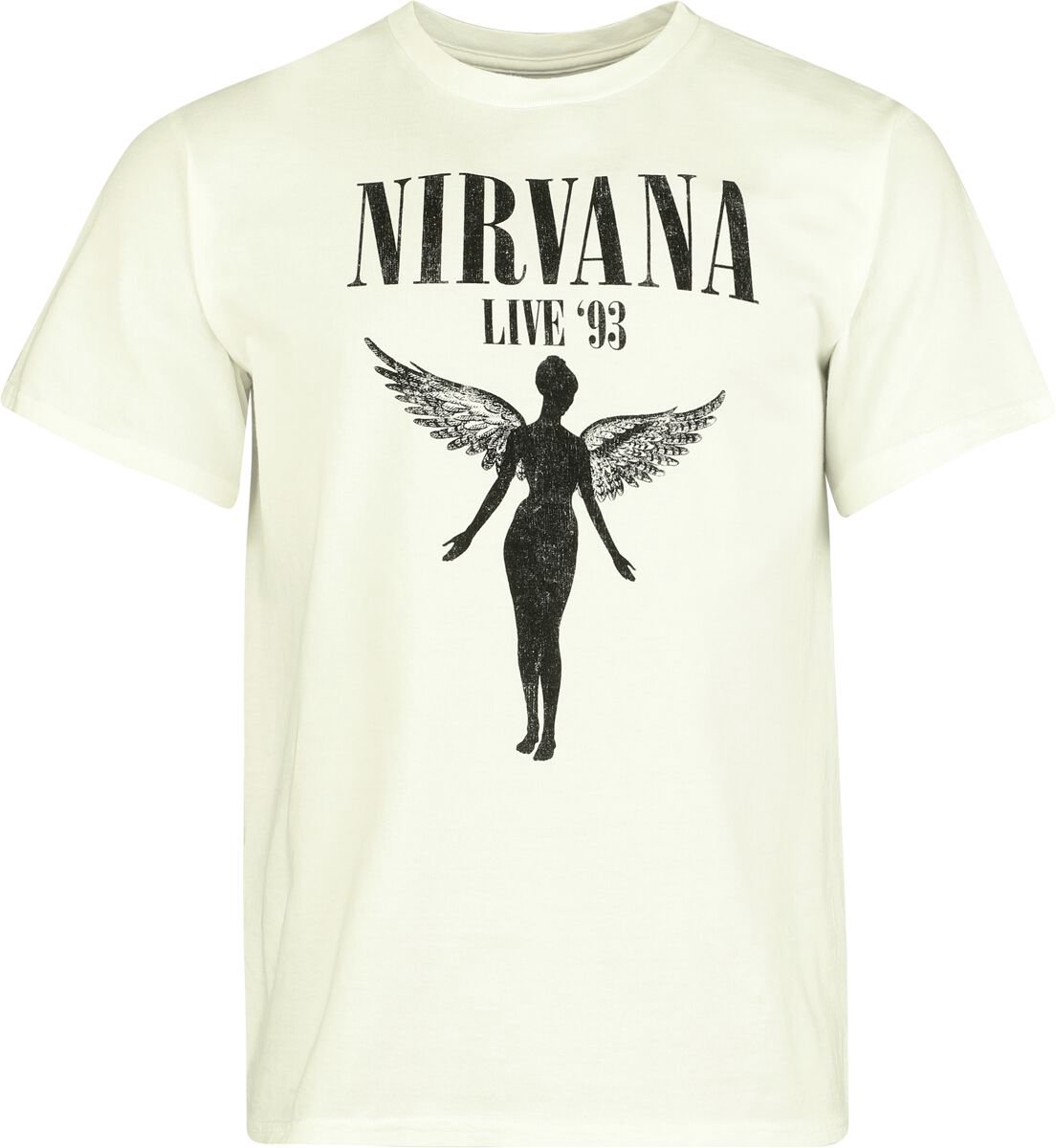 Nirvana Live '93 Heren T-shirt - wit - XXL