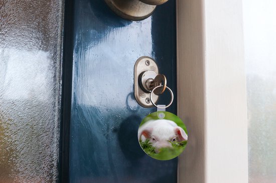 Porte-clés - Cochon - Animaux - Porcinet - Plastique - Rond - Distribution cadeaux