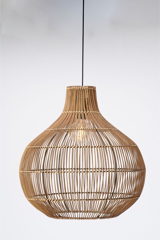 Light & Living Hanglamp Pacino - Bruin - Ø50cm - Bohemian - Hanglampen Eetkamer, Slaapkamer, Woonkamer