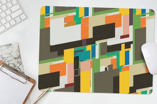 Bureau onderlegger 40x30 cm - Muismat Geometrisch - Patronen - Abstract - Bureaulegger xl - Desk mat beschermer - Computer muismatten