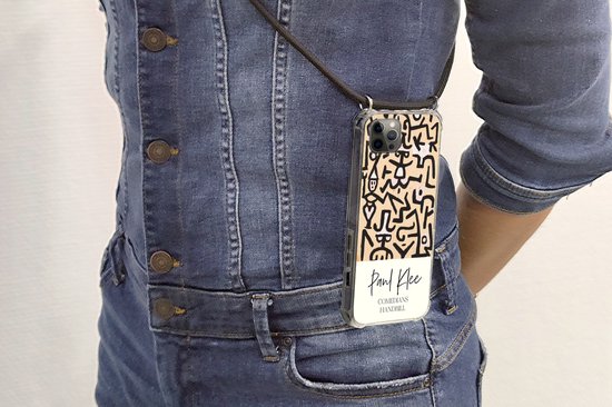 Coque avec cordon iPhone 13 Pro Max - Peinture - Paul Klee - Circulaire des comédiens - Siliconen - Bandoulière - Coque arrière avec cordon - Coque pour téléphone avec cordon - Etui avec corde