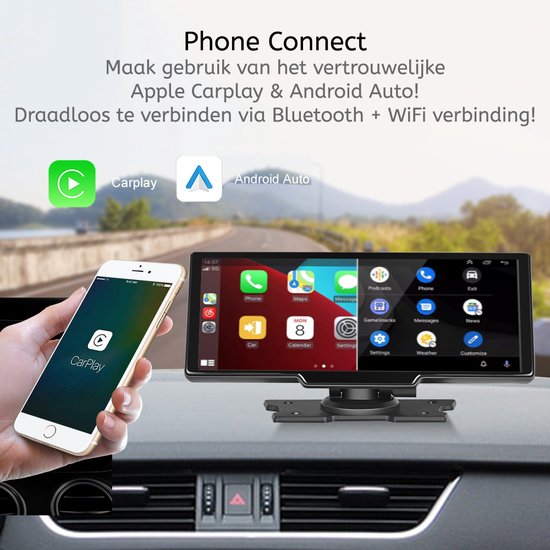 Boscer® Smart HD Dashcam - Système de navigation - Apple Carplay & Android  Auto (sans... | bol.com