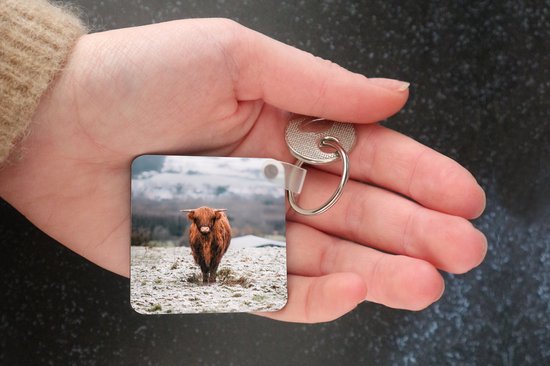 Porte-clés - Cadeaux à distribuer - Highlander écossais - Neige - Berg - Plastique