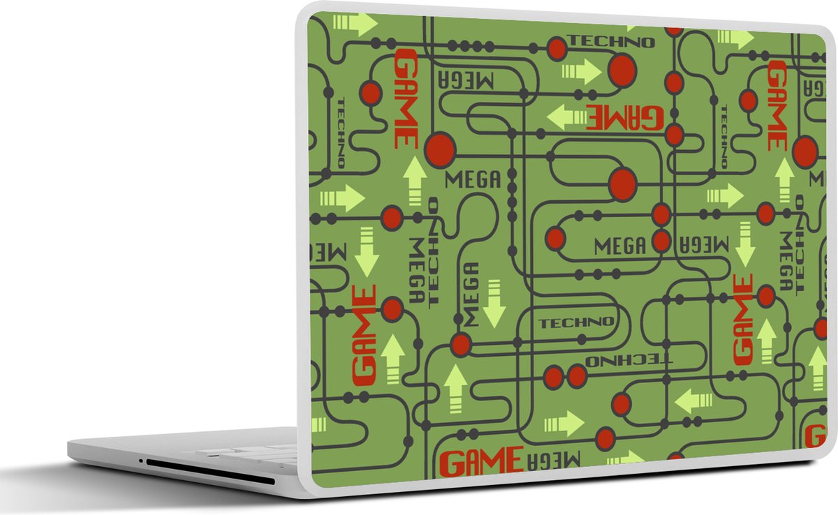 Laptop sticker - 14 inch - Moederbord - Patronen - Quotes - 32x5x23x5cm - Laptopstickers - Laptop skin - Cover
