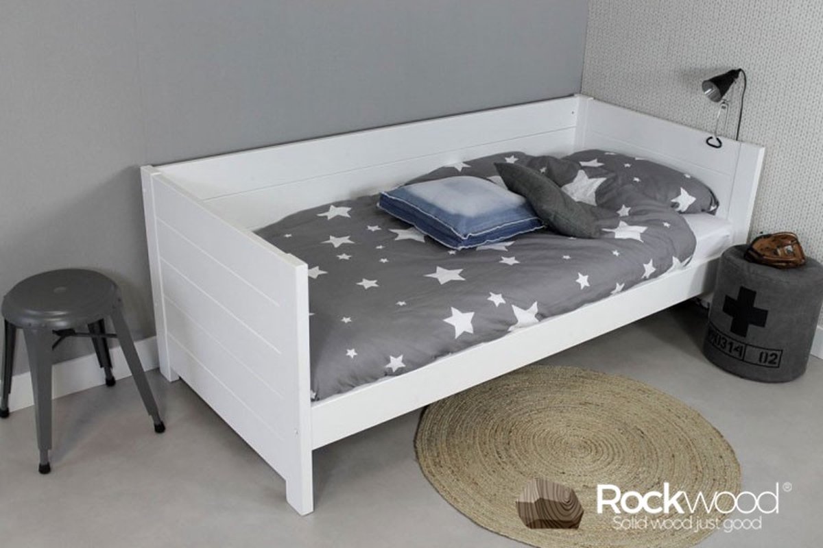 Rockwood® Bedbank Sam wit met lattenbodem