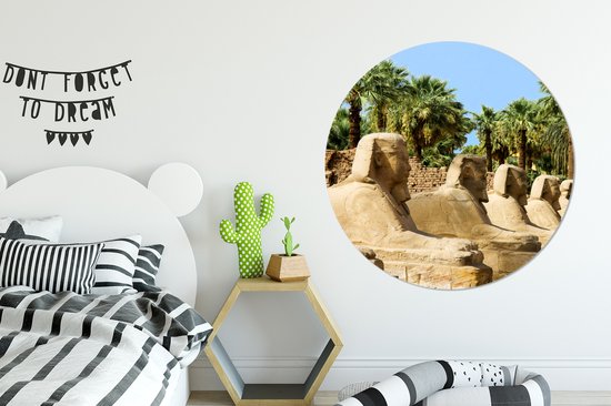 Sphinx en Egypte Assiette en plastique cercle mural Ø 140 cm