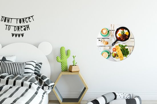 photo du Brunch Wall cercle aluminium ⌀ 30 cm - impression photo sur cercle mural / cercle vivant / cercle jardin (décoration murale)