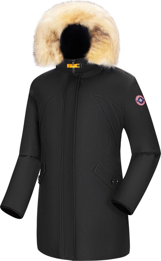 Subprime - Dames Jas winter Parka Chloe - Zwart - Maat L