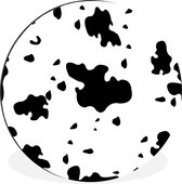 WallCircle - Wandcirkel - Muurcirkel - Een illustratie van een koeien patroon - Aluminium - Dibond - ⌀ 140 cm - Binnen en Buiten