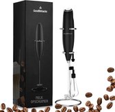 Bol.com Good lifehacks melkopschuimer electrisch - Handmatig - Nespresso - Met Garde - Zwart aanbieding
