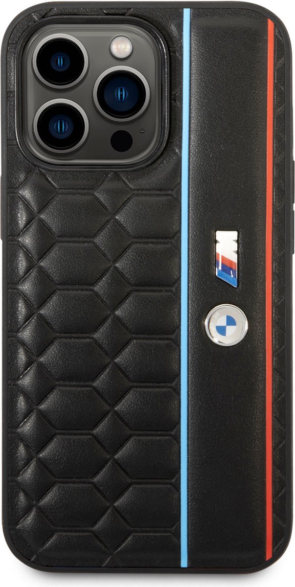 BMW Telefoonhoesje voor Apple iPhone 14 Pro Max - Zwart Back Cover, Beschermt je Telefoon.