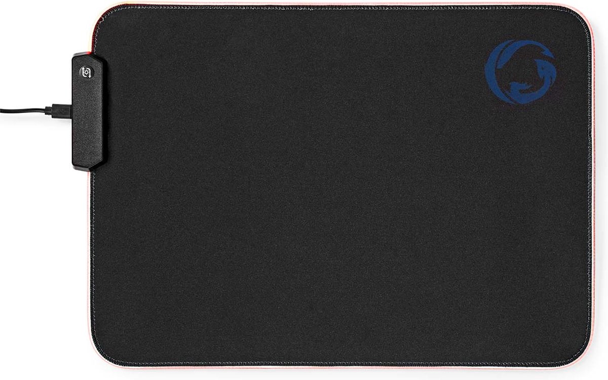 Gaming Muismat | Microfiber / Rubberen | Zwart