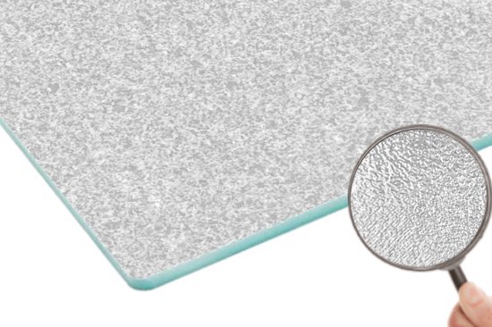 Planche à découper en Verres - 39x28 - Granit - Structure - Grijs - Design - Planches à découper en Glas