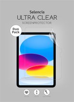 Selencia Screenprotector Geschikt voor iPad 10.9 (2022) - Selencia Duo Pack Ultra Clear Screenprotector tablet