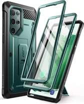 Supcase Backcase hoesje Geschikt Voor Samsung Galaxy S22 Ultra - Met en zonder screen protector - Groen