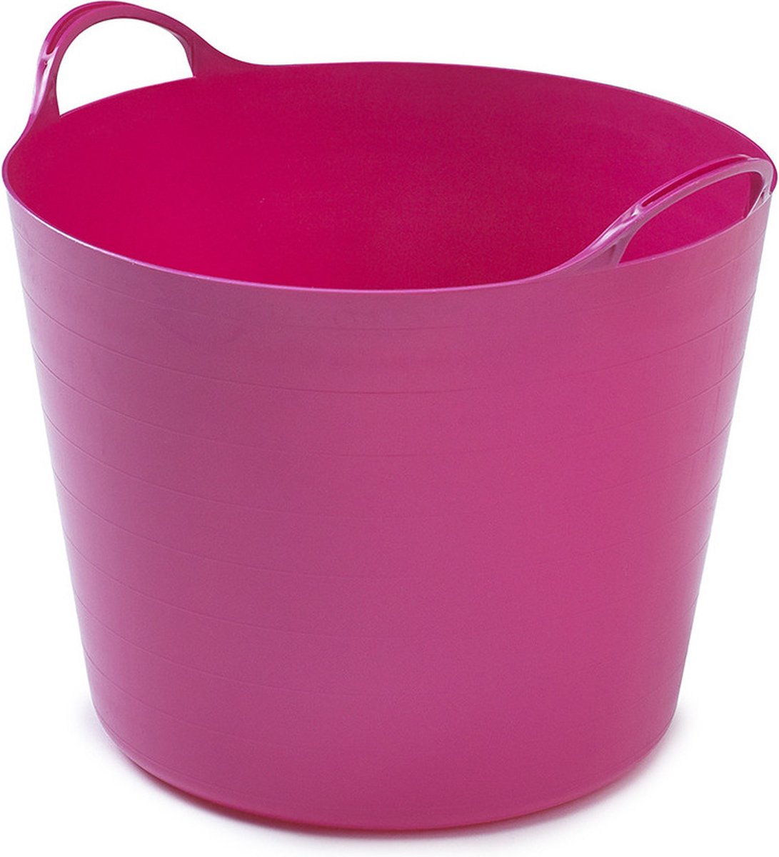 Goedkoopste Flexibele emmer - 26 liter - Kunststof - Roze - 38 x 41 x 35 cm