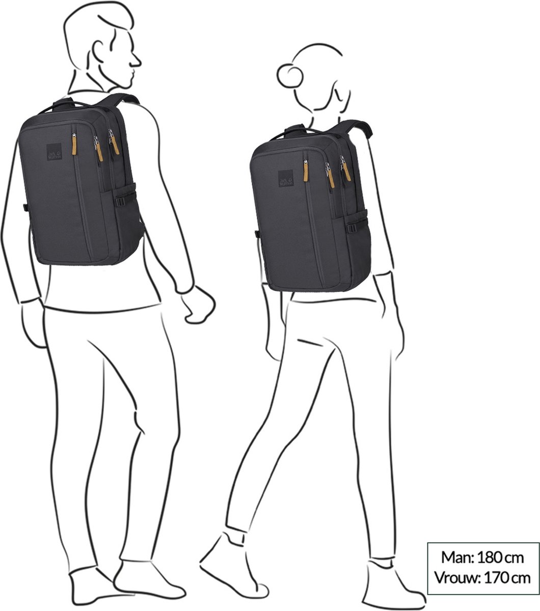 Jack Wolfskin Jack Pot De Luxe Rugzak Unisex 32 Liter Zwart bol