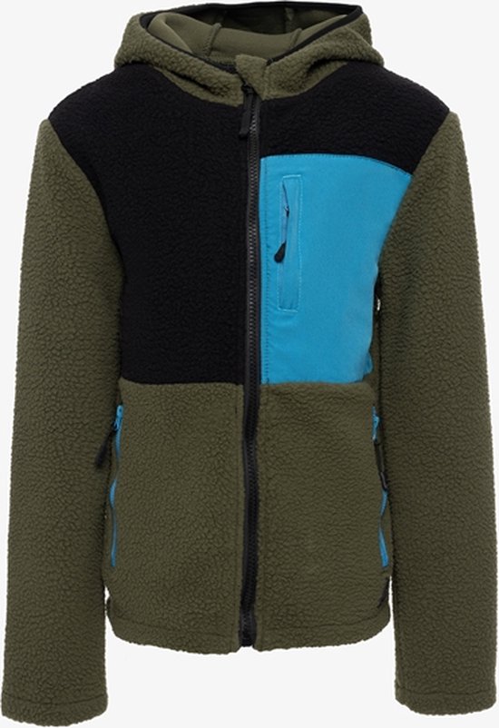 Mountain Peak jongens teddy fleece vest Groen Maat 152