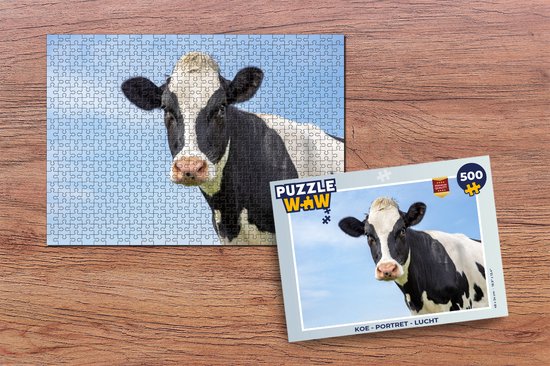Puzzle Vache - Animaux - Portrait - Ciel - Puzzle - Puzzle 500 pièces