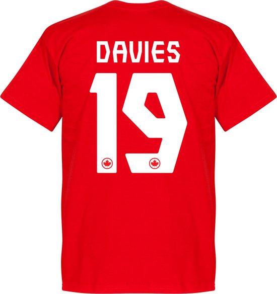 T-shirt Canada Davies 19 Team - Rouge - Enfants - 140