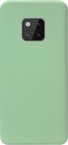 ADEL Premium Siliconen Back Cover Softcase Hoesje Geschikt voor Huawei Mate 20 Pro - Lichtgroen