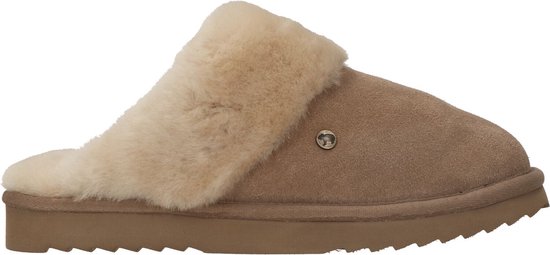 Warmbat Flurry Suede Dames Pantoffels - Camel - Maat 39 | bol.com