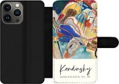 Bookcase Geschikt voor iPhone 13 Pro Max telefoonhoesje - Improvisation no. 30 - Wassily Kandinsky - Kunst - Met vakjes - Wallet case met magneetsluiting