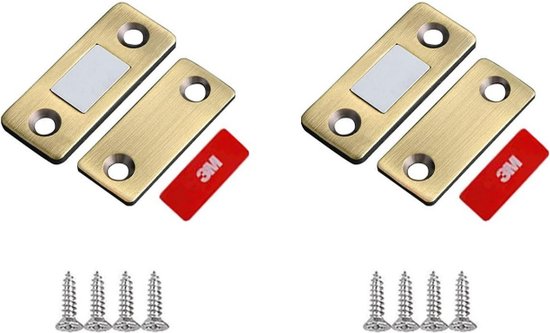 TLVX Magneetsnapper / Platte magneten / 2 sets / Zinaps / Magneet /  Deurmagneet /