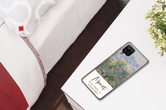 Coque Samsung Galaxy A12 - Monet - Art - Palmiers à Bordighera - Siliconen