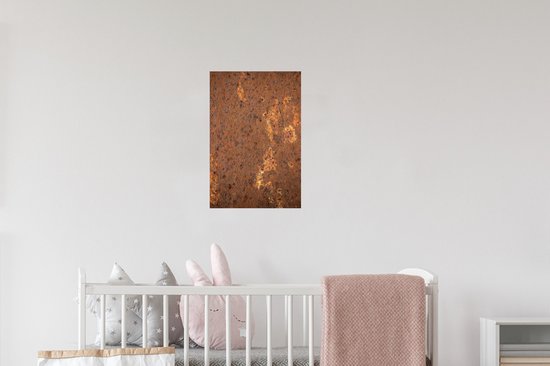 Stickers muraux - Sticker Foil - Marron - Oranje - Abstrait - Vintage - Rouille - Motif - 20x30 cm - Film Adhésif - Stickers muraux Chambre Enfant - Papier Peint Auto Adhésif