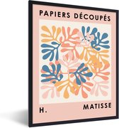Cadre photo avec affiche - Matisse - Plantes - Pastel - Nature - 30x40 cm - Cadre pour affiche