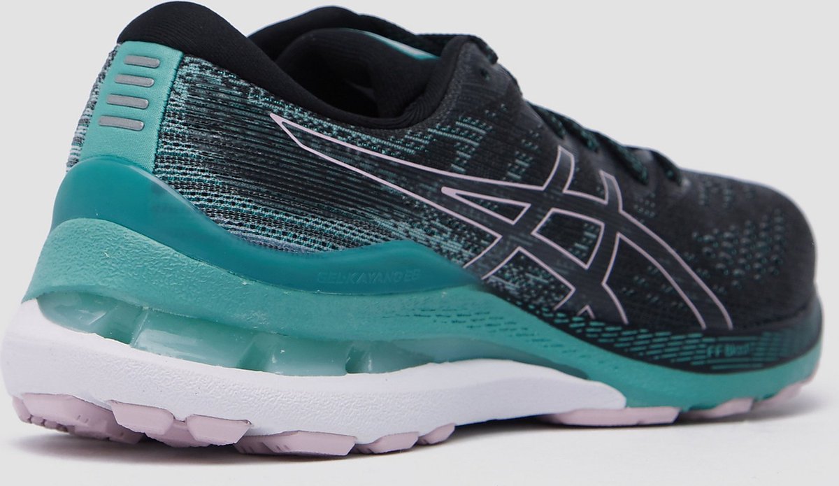 Asics Gel-Kayano 28 Hardloopschoenen Zwart/Groen Dames - Maat 38 | bol.com