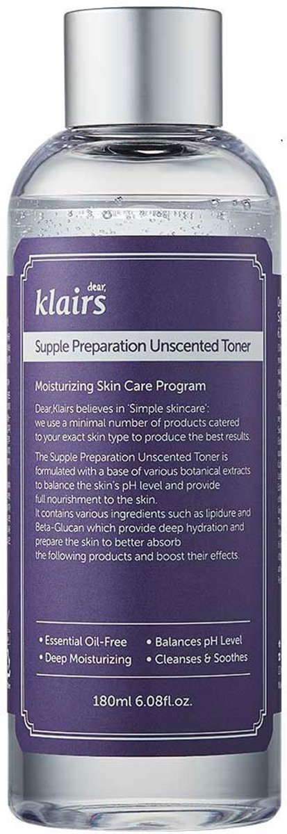 Gezichtstoner Klairs Supple Preparation Hydraterend Balancerende 180 ml