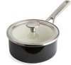 KitchenAid Steel Core Enamel steelpan 16cm 1,3L - Onyx Zwart - inductie - PFAS-vrij