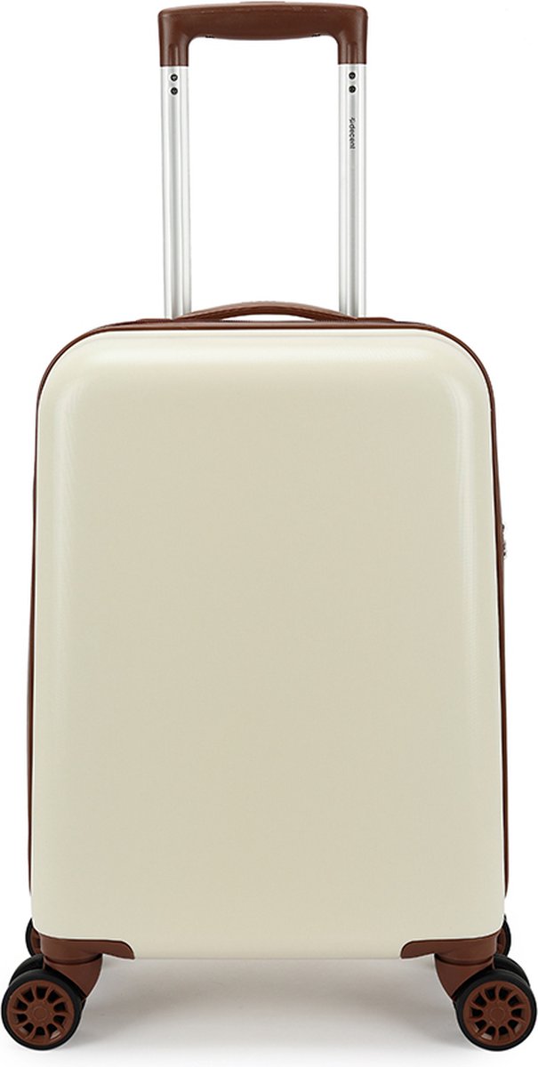 Decent Retro Handbagage Koffer 55 cm White