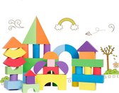 Eva Foam speelgoed Groot - 50 stuks - Zacht Educatief EVA-schuimspeelgoed - Bouwstenen - Bouwblokken