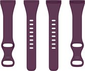 Siliconen bandje - geschikt voor Fitbit Versa 3 / Versa 4 / Sense - paars