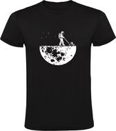 Grasmaaien op de Maan Heren T-shirt | UFO | Ruimte | Space | Astronaut | Science Fiction | Sciencefiction | Ruimteschip |Shirt