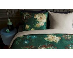 Beddinghouse x Van Gogh Museum Peonies dekbedovertrek - Tweepersoons - 200x200/220 - Groen
