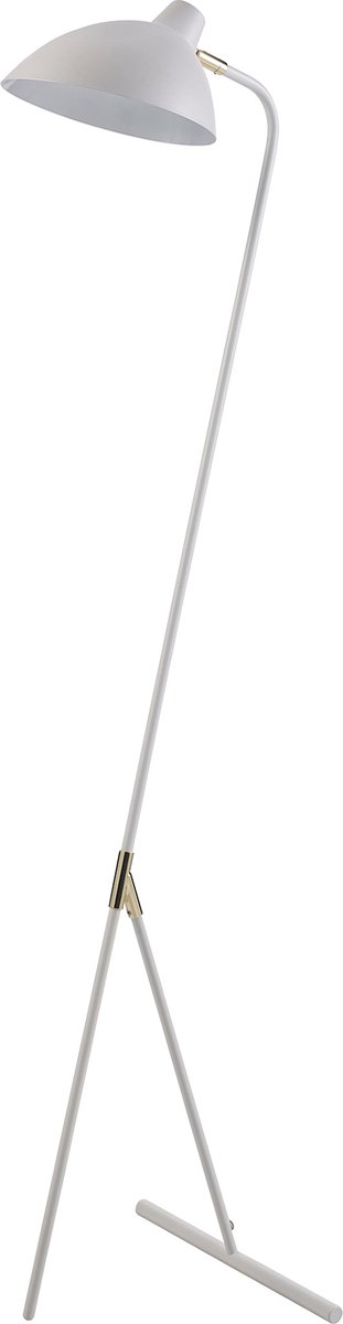 Teamson Home Delicata Vloerlamp - Goud/Wit - Minimalistisch en Modern Ontwerp - 129,5 cm hoog