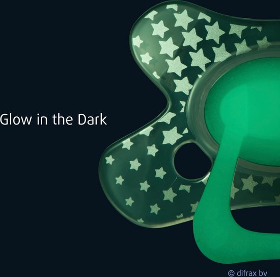 Difrax Fopspeen - Natural - 20+ Maanden - Glow in the Dark van Difrax — afbeelding 4