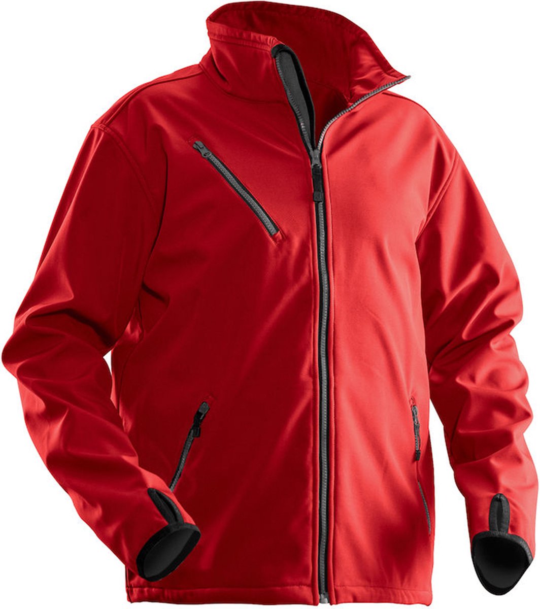 Jobman Softshell Jas Heren Rood - Maat XXL